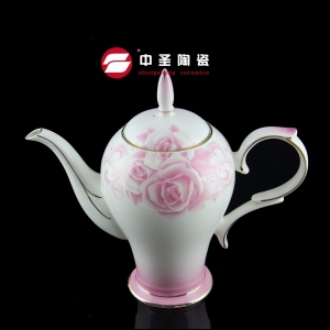 15头骨瓷红霸茶具ZS00195