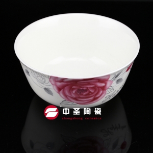 5.5寸碗低骨瓷  淄博陶瓷餐具